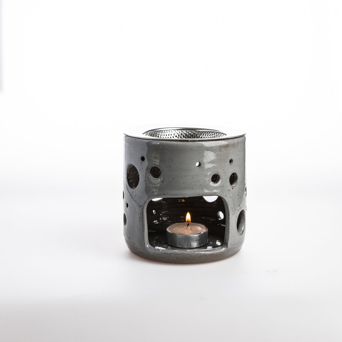 Räucherstövchen DOTS grey