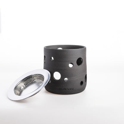 Räucherstövchen DOTS anthrazit